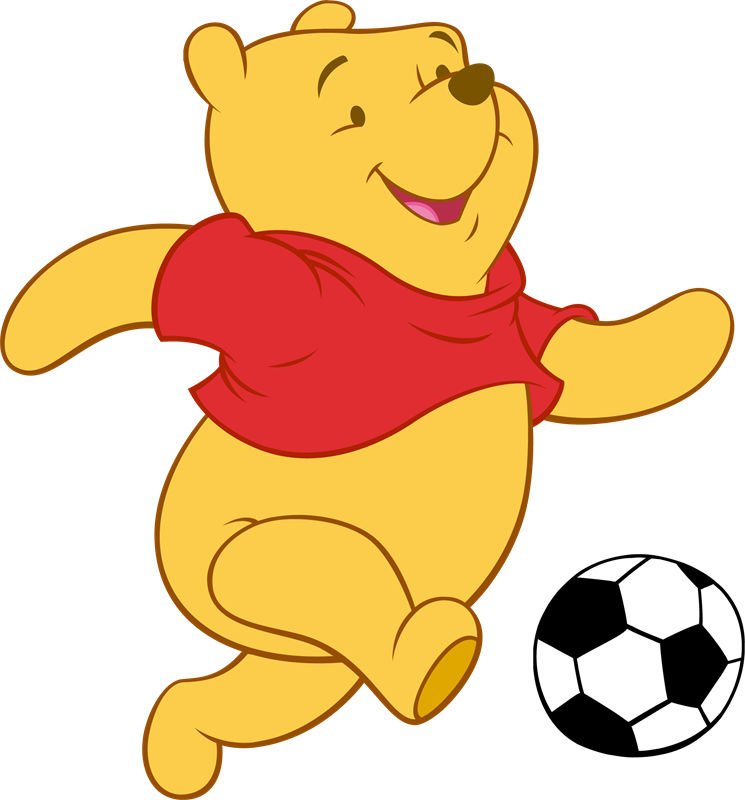 可爱卡通小熊裁片印花服装,活泼运动风格足球主题服装印花