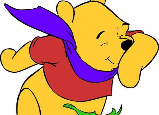 经典卡通小熊维尼裁片印花服装印花设计