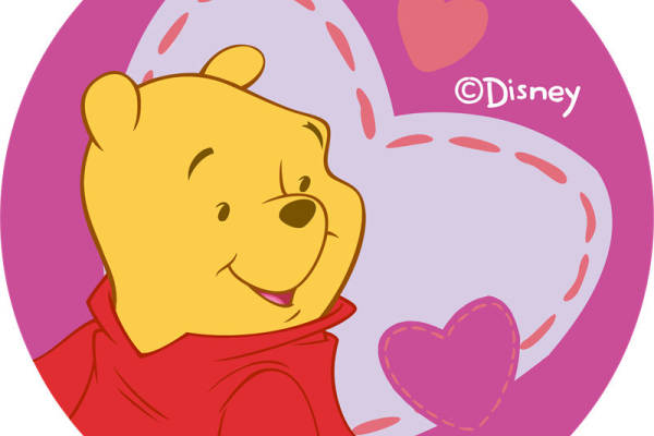 可爱卡通小熊维尼裁片印花服装印花设计