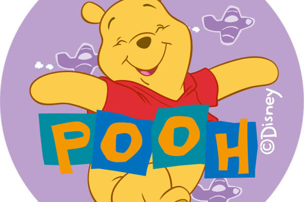 经典小熊维尼裁片印花服装，儿童卡通服装印花设计