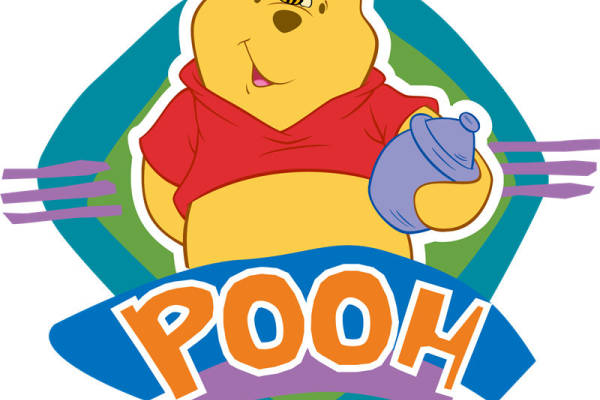 迪士尼小熊维尼裁片印花服装 经典卡通角色服装印花