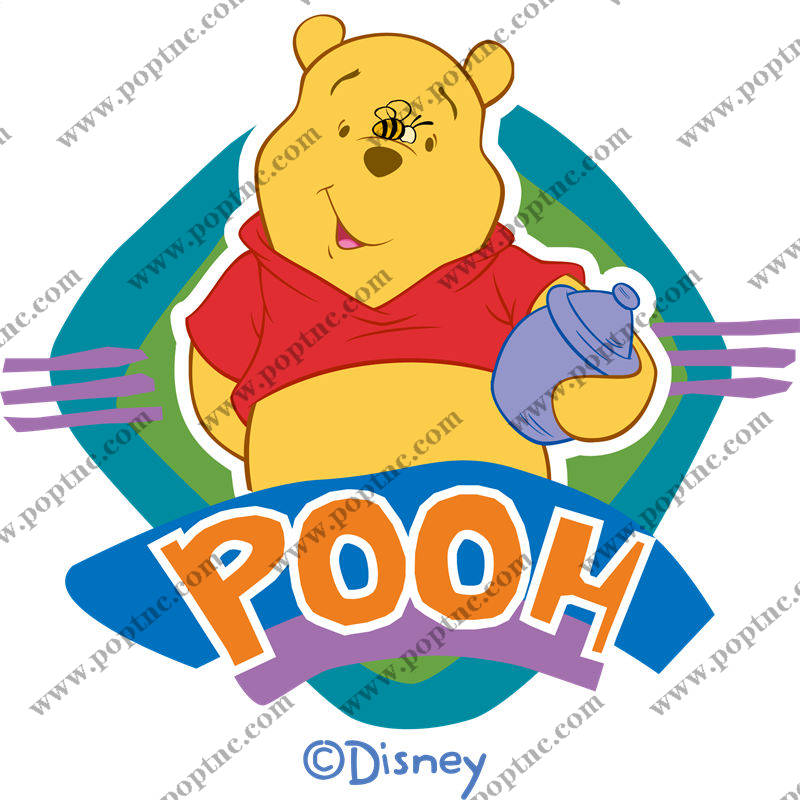 迪士尼小熊维尼裁片印花服装 经典卡通角色服装印花