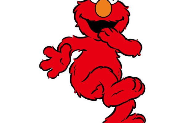 经典红色卡通角色裁片印花服装，趣味服装印花设计