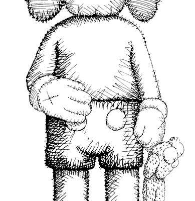 创意卡通熊裁片印花服装印花设计