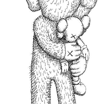 时尚潮流个性服装印花：可爱泰迪熊裁片印花设计