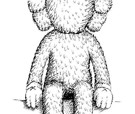 可爱卡通熊裁片印花服装印花设计