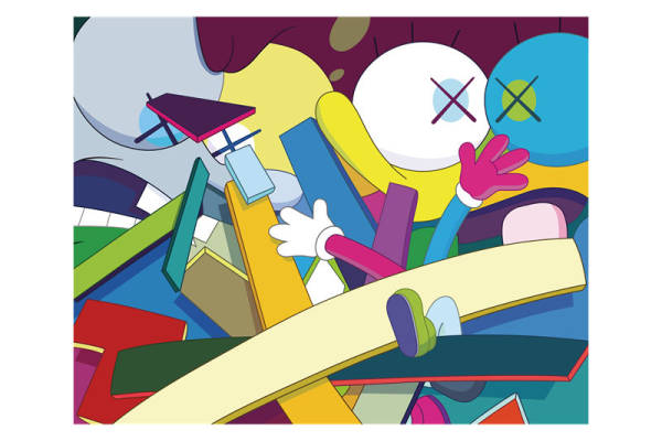 抽象艺术风格裁片印花服装印花设计