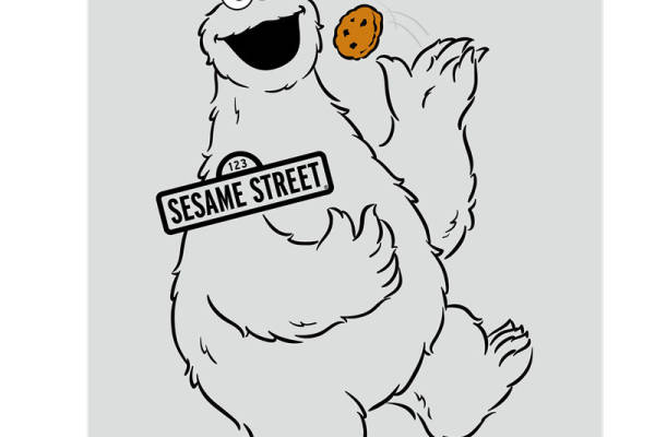 经典卡通裁片印花服装：芝麻街主题时尚设计