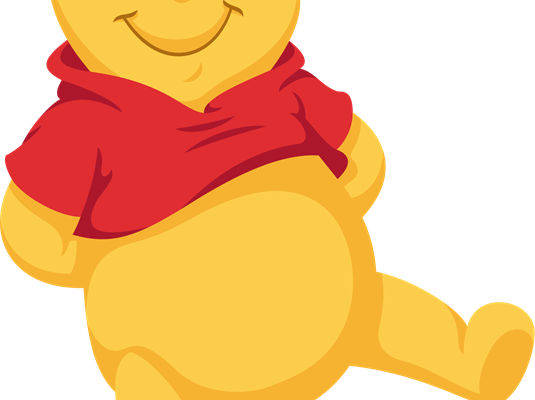 经典卡通小熊维尼裁片印花服装，可爱风格服装印花设计