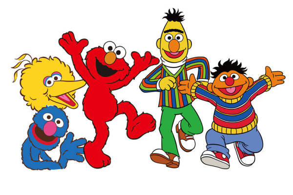 经典卡通角色裁片印花服装 活泼可爱风格儿童服装印花