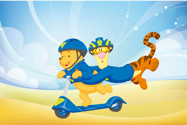 儿童卡通裁片印花服装,充满活力的滑板运动风格