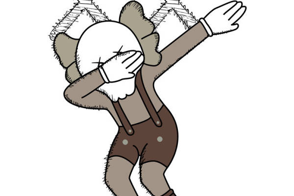 创意卡通裁片印花服装印花设计：趣味猴子形象