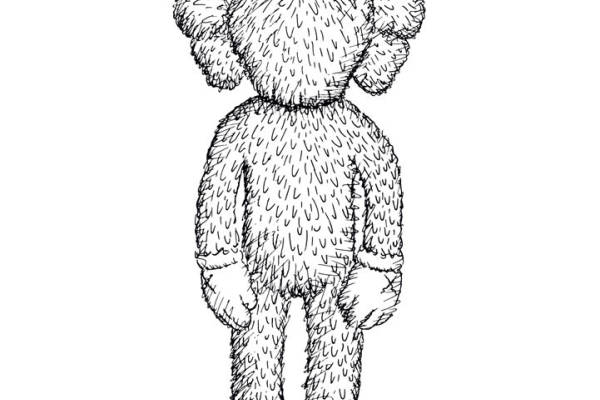 可爱卡通熊裁片印花服装印花设计