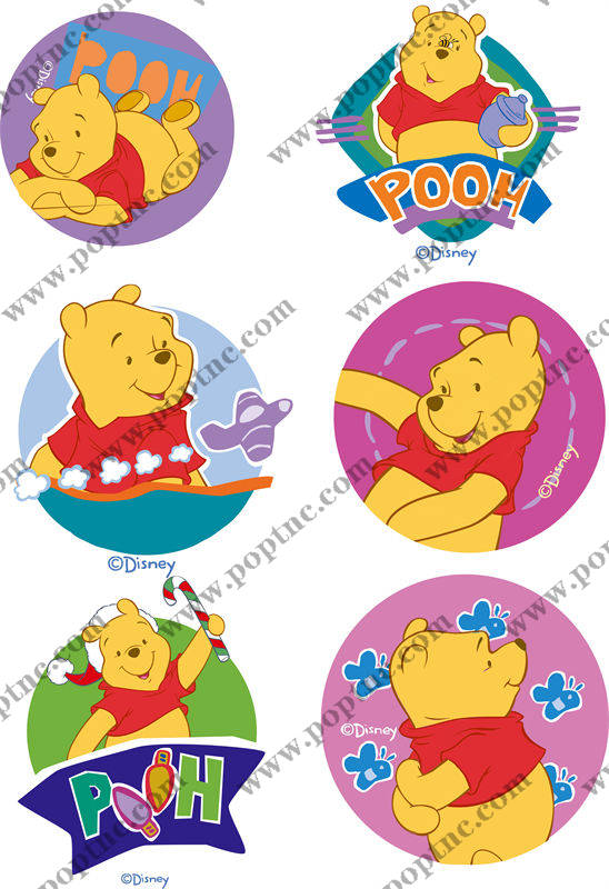 迪士尼小熊维尼裁片印花服装:可爱卡通图案设计