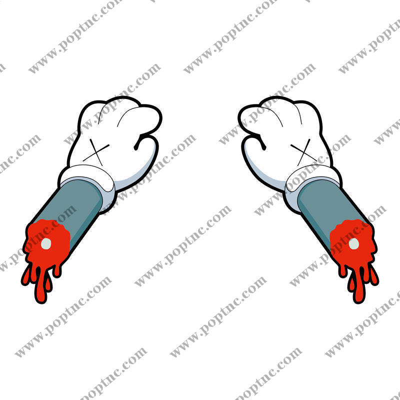 创意个性裁片印花服装,拳击手套图案服装印花设计