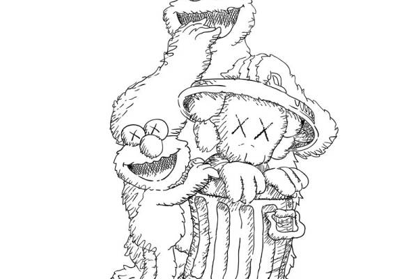 创意裁片印花服装:趣味卡通熊图案设计