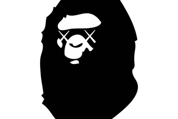 创意黑白抽象人脸裁片印花服装印花设计