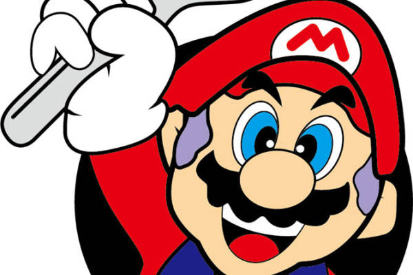 经典卡通裁片印花服装，趣味维修工主题服装印花设计