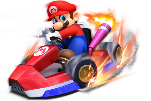 经典游戏角色裁片印花服装印花设计，适合赛车爱好者