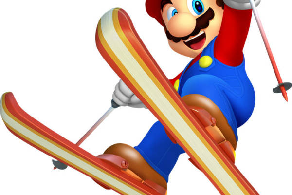 经典卡通角色滑雪裁片印花服装印花设计