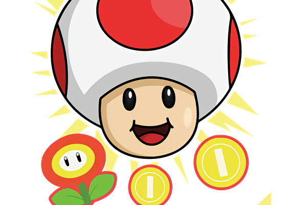 创意卡通裁片印花服装，趣味蘑菇图案服装印花设计