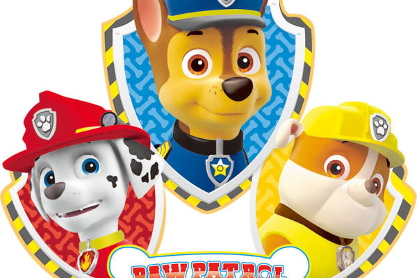 儿童卡通裁片印花服装,汪汪队立大功主题服装印花设计