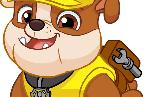 可爱卡通狗消防员裁片印花儿童服装印花设计