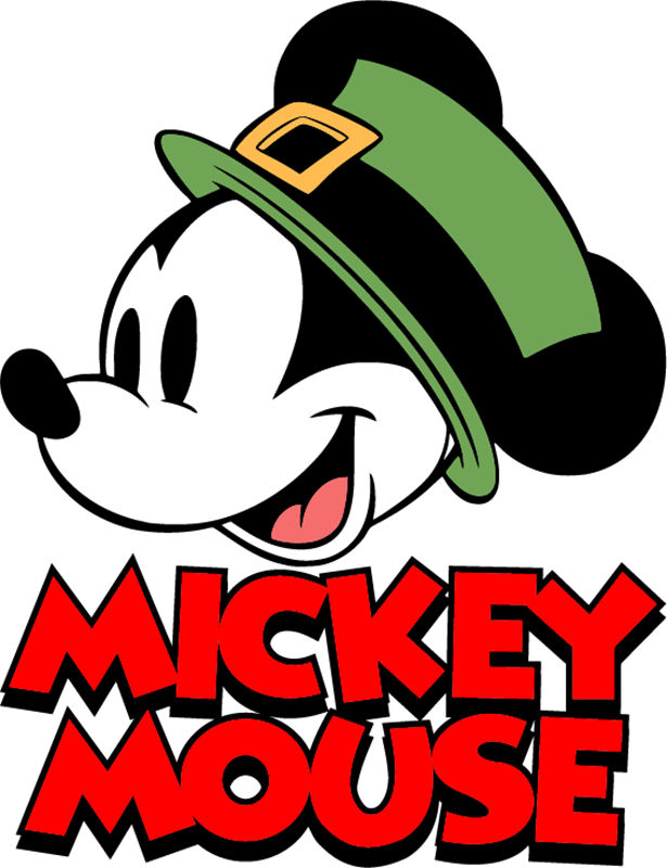 经典米奇老鼠裁片印花服装印花设计