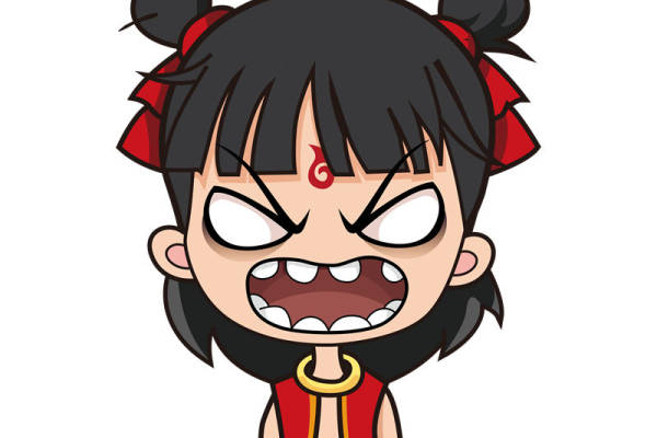 创意卡通哪吒裁片印花服装印花设计