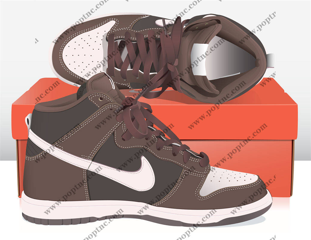 经典款棕色与白色裁片印花服装鞋,引领潮流的时尚选择