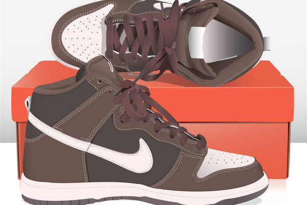 经典款棕色与白色裁片印花服装鞋,引领潮流的时尚选择