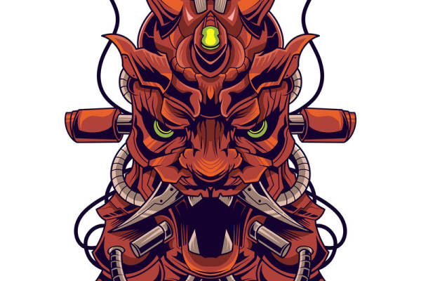 独特恶魔风格裁片印花服装印花设计,展现个性魅力