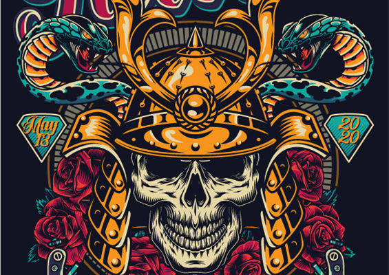 东京纹身大会裁片印花服装印花设计