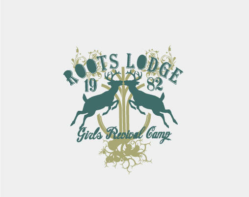 Roots Lodge 1982复古风格服装印花设计