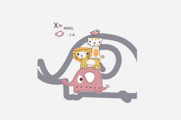 可爱卡通动物裁片印花服装,增添活力与趣味