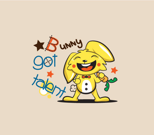 可爱兔子裁片印花服装,展现你的才华与个性