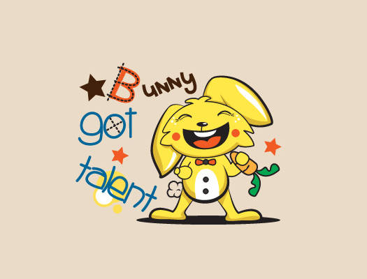 可爱兔子裁片印花服装,展现你的才华与个性