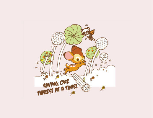 可爱松鼠裁片印花服装,打造自然风格服装印花设计