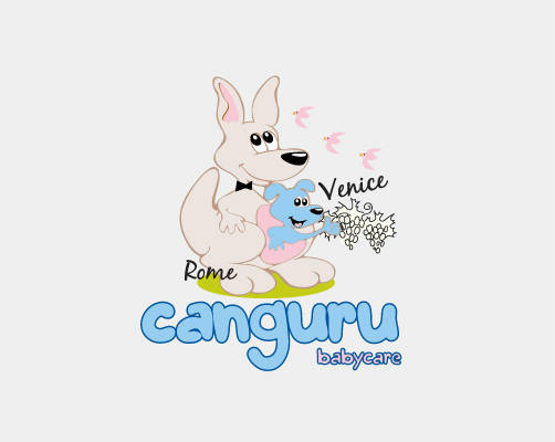 时尚可爱袋鼠裁片印花服装，适合宝宝的舒适选择