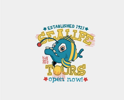 复古卡通风格服装印花设计：CE LIFE裁片印花