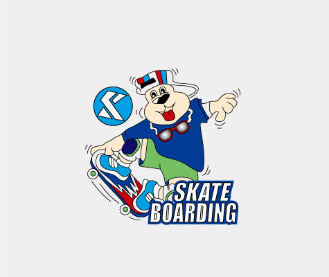 时尚滑板主题裁片印花服装印花设计