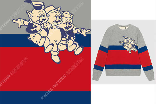 经典卡通裁片印花服装,增添活力与趣味的时尚选择