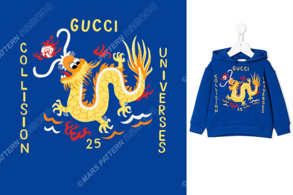 龙纹裁片印花儿童服装，时尚与传统文化的完美结合