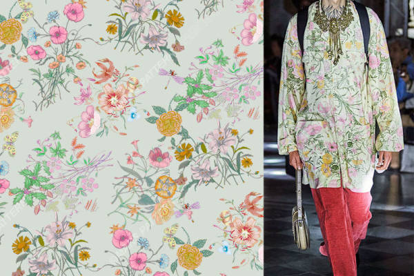 2024春夏时尚花卉裁片印花服装印花设计