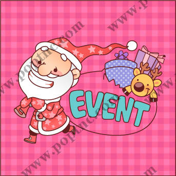 圣诞老人裁片印花服装 节日庆典服装印花设计