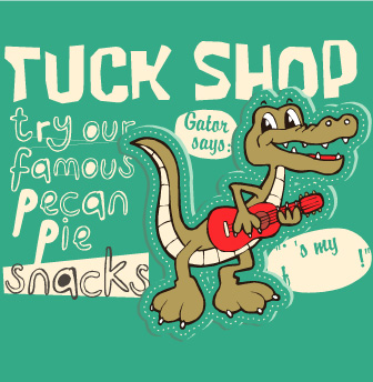 探索Tuck Shop的裁片印花服装：享受著名山核桃派零食