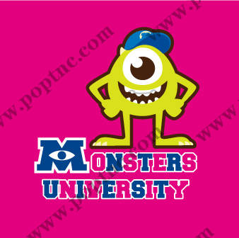 创意怪物大学裁片印花服装,趣味卡通图案服装印花设计