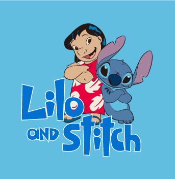 探索可爱卡通裁片印花服装：Lilo和Stitch主题服装印花