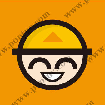 活力橙色背景上的笑脸裁片印花服装印花设计