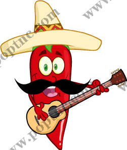 趣味辣椒裁片印花服装,展现独特个性的墨西哥风格服装印花